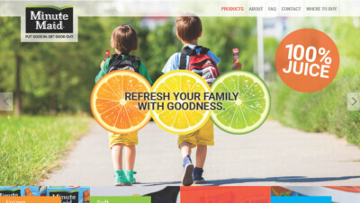 Minute Maid - Website development for the Food Industry