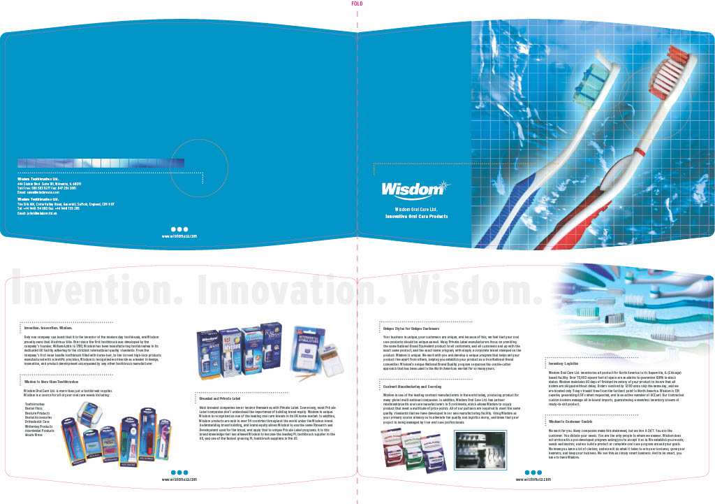 Wisdom - Sales Material for the Dental Industry