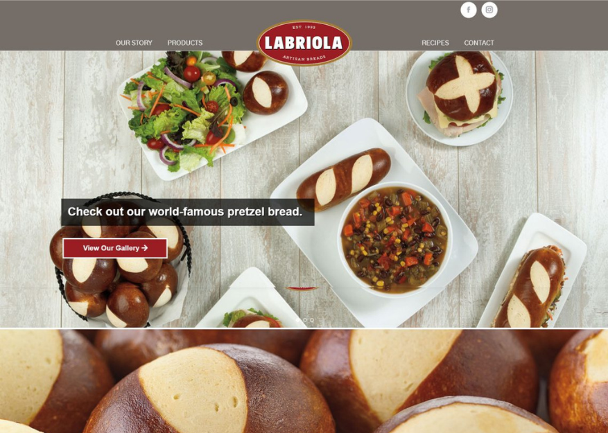 Labriola - Website Development for the Food Industry