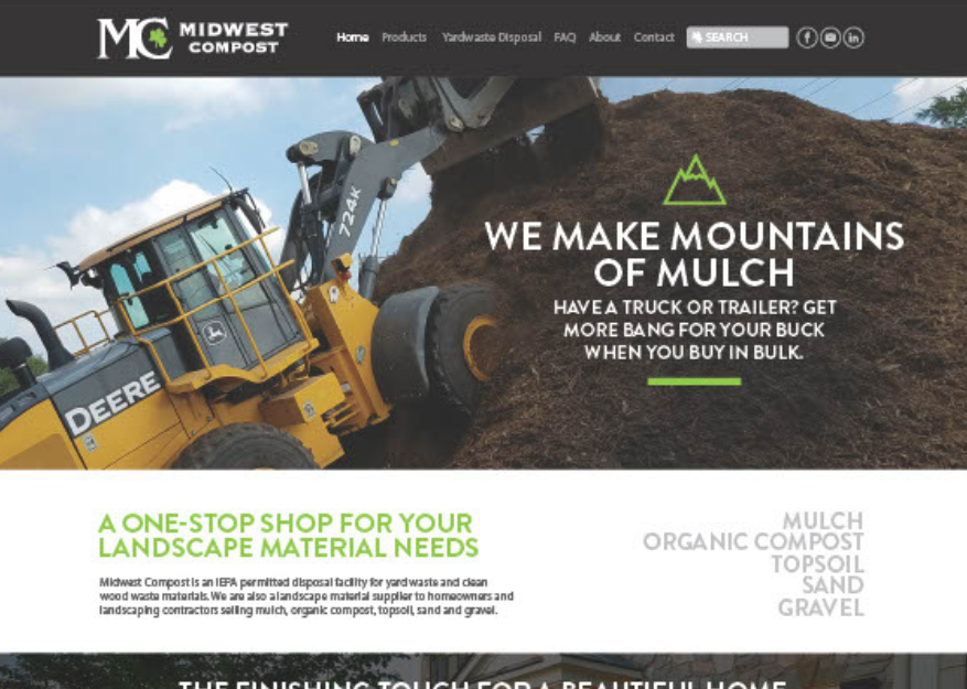 Midwest Compost - Website Development for the Green Industry