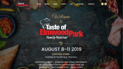 Taste of Elmwood Park - Website Development for Municipalities