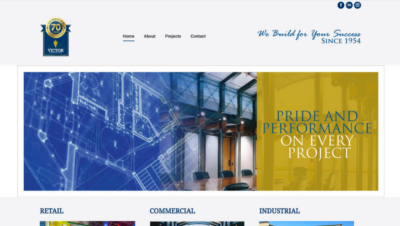 Victor Construction - Website Development for the Construction Industry